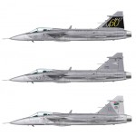 ИЗЧЕРПАН Сглобяем модел на самолет JAS 39 Gripen мащаб 1:72