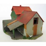 Сглобена селска къща с плевня HO 1:87 Сглобена селска къща с плевня HO 1:87