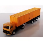 ИЗЧЕРПАН LIAZ 110 влекач с полуремарке с два 20' контейнери HO 1:87