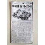  ИЗЧЕРПАН Panzer IV Ausf. F1/G мащаб 1:35