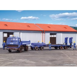 Сглобяем самосвал MB 1936К с нискотоварно ремарке HO 1:87 Kibri 18458