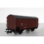 Закрит двуосен кафяв вагон ex G04 SNCB НО 1:87