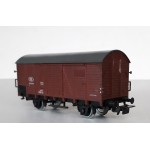 Закрит двуосен кафяв вагон ex G04 SNCB НО 1:87
