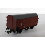 Закрит двуосен кафяв вагон ex G04 SNCB НО 1:87