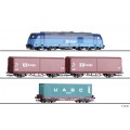 ИЗЧЕРПАН Начален комплект с TRAXX локомотив и три вагона CD TT 1:120