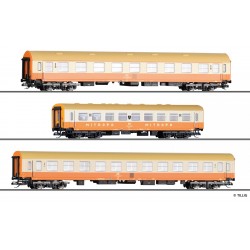 Комплект три пътнически вагона "Städteexpress" DR TT 1:120 Комплект три пътнически вагона "Städteexpress" DR TT 1:120